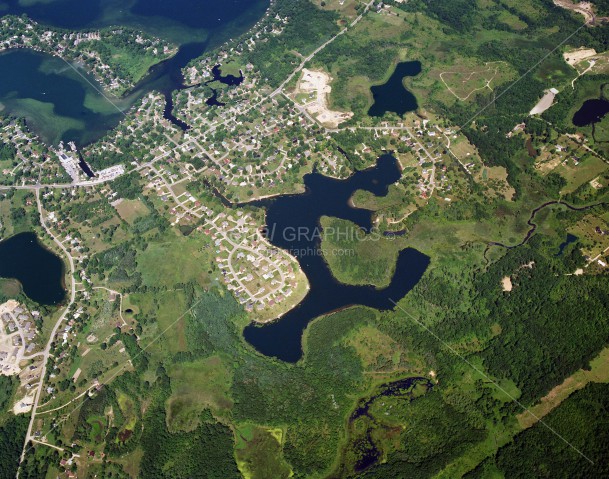 Crooked Lake in Genesee County, Michigan